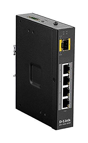 D-LINK DIS-100G-5PSW 5 Port unmanaged Industrie Switch with 4 x 10/100/1000BaseTX ports 4 PoE & 1 x 100/1000BaseSFP ports von D-Link