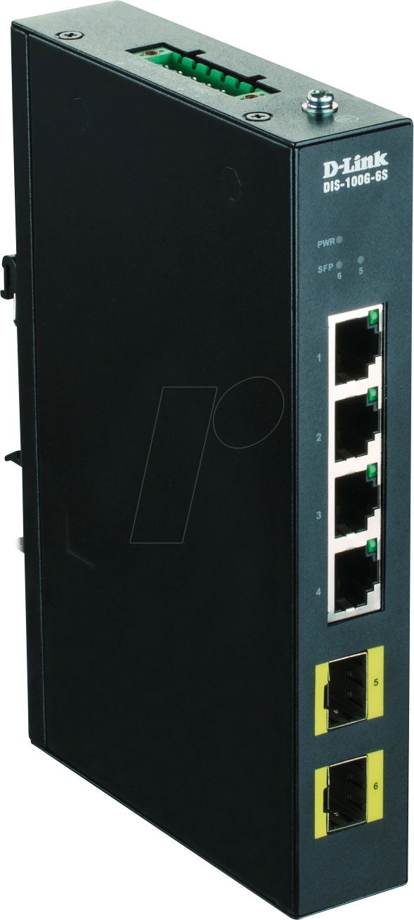 D-LINK DIS100G6S - Switch, 6-Port, Gigabit Ethernet, SFP von D-Link