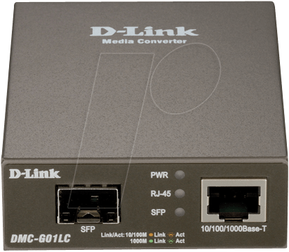 D-LINK DMC-G01LC - Medienkonverter, Gigabit Ethernet, SFP von D-Link