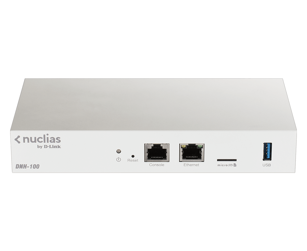D-LINK DNH-100 Nuclias Connect Wireless Controller für bis zu 100 Access Points 1x 10/100/1000Base-T 1x USB 3.0 1x Micro SD Slot (DNH-100) von D-Link