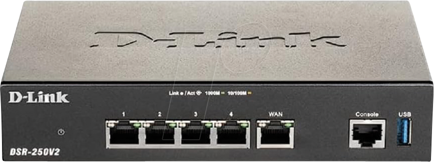 D-LINK DSR-250V2 - VPN Security Router von D-Link