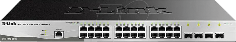 D-LINK G121028 - Switch, 28-Port, Gigabit Ethernet, SFP von D-Link