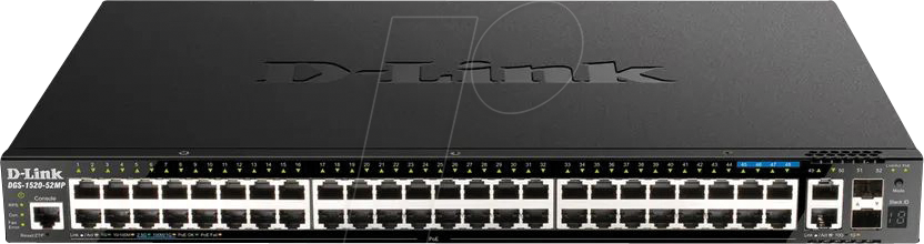 D-LINK G152052MP - Switch, 52-Port, Gigabit Ethernet, PoE+, SFP+ von D-Link