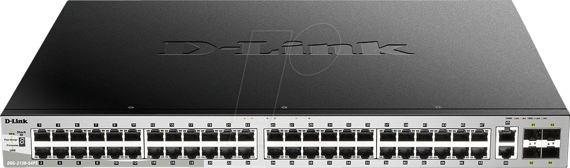 D-LINK G313054PS - Switch, 54-Port, Gigabit Ethernet, PoE+, SFP+ von D-Link