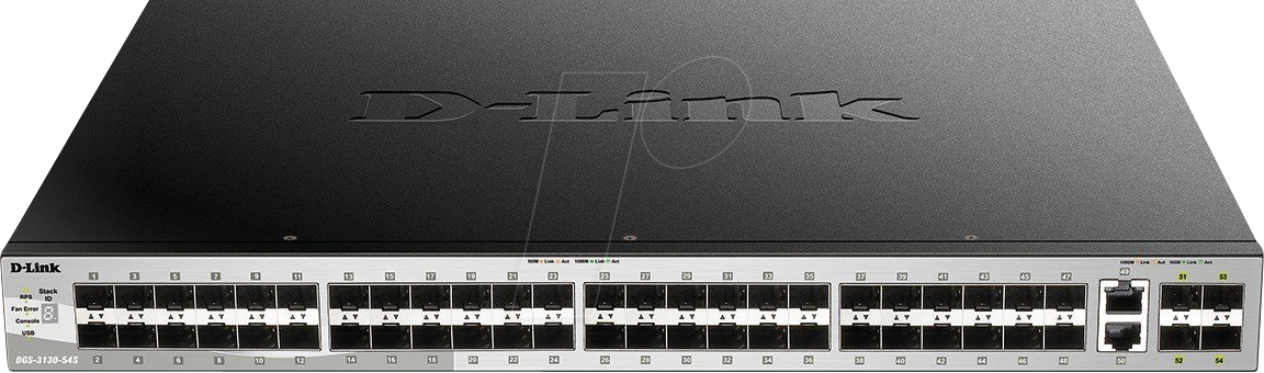 D-LINK G313054S - Switch, 54-Port, Gigabit Ethernet, SFP+ von D-Link
