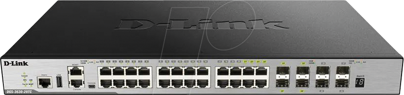 D-LINK G363028TC - Switch, 28-Port, Gigabit Ethernet, RJ45/SFP, SFP+ von D-Link