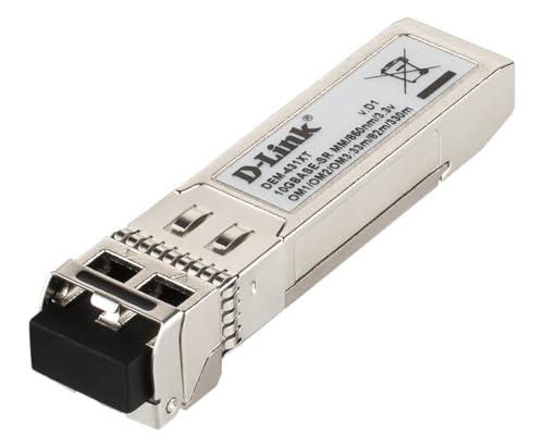D-Link 10 Gigabit Ethernet Optischer Transceiver Multimode 10GBASE-SR SFP+ Modul (DEM-431XT) von D-Link