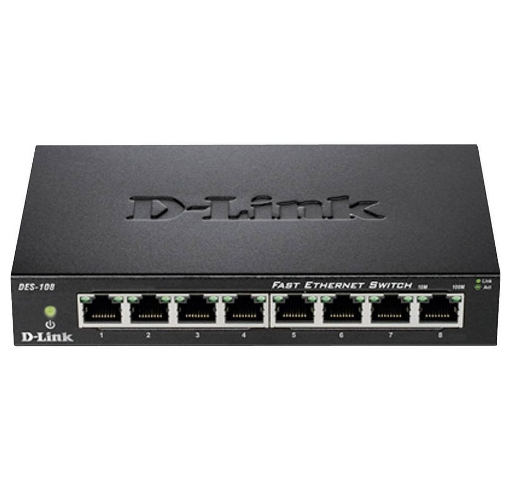 D-Link 8-Port Fast Ethernet Unmanaged Desktop Switch Netzwerk-Switch D-Link 8-Port Fast Ethernet Unmanaged Desktop Switch Netzwerk-Switch von D-Link