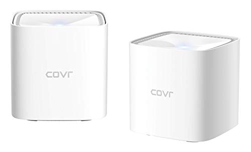 D-Link COVR-1102 AC1200 Dualband Whole Home Mesh Wi-Fi System (2er-Set, lückenlose Empfangsabdeckung Ihres Zuhauses mit schnellem und stabilem WLAN, Gast-WLAN, Jugendschutz-Funktion) weiß von D-Link