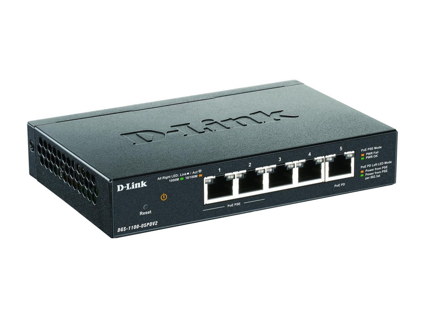D-Link D-LINK 5-Port Gigabit PoE-powered PoE Smart Switch Netzwerk-Switch D-Link D-LINK 5-Port Gigabit PoE-powered PoE Smart Switch Netzwerk-Switch von D-Link