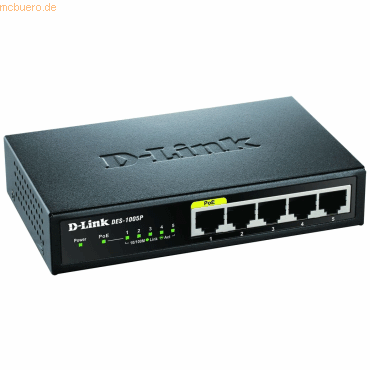 D-Link D-Link DES-1005P 5-Port Layer2 PoE Fast Ethernet Switch von D-Link