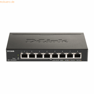 D-Link D-Link DGS-1100-08PV2 8-Port L2 PoE EasySmart Gigabit Switch von D-Link