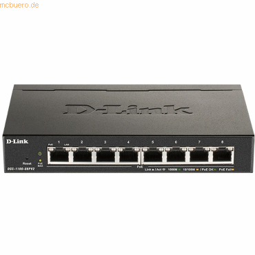 D-Link D-Link DGS-1100-08PV2 8-Port L2 PoE EasySmart Gigabit Switch von D-Link