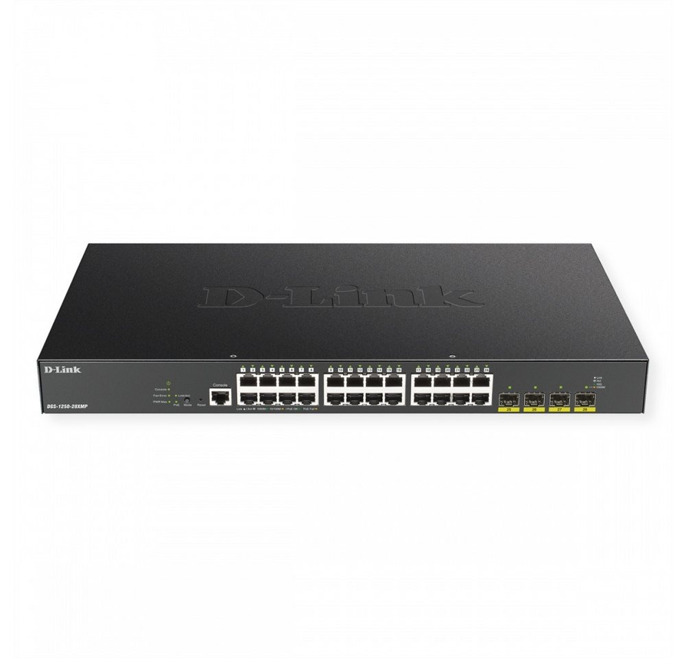 D-Link D-Link DGS-1250-28XMP 28-Port Smart Switch Netzwerk-Switch (Smart Managed für einfache Verwaltung) von D-Link