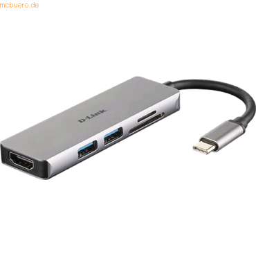 D-Link D-Link DUB-M530 USB-C 5-Port USB 3.0 Hub mit HDMI/Card Reader von D-Link