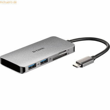 D-Link D-Link DUB-M610 USB-C 6-Port USB 3.0 Hub mit HDMI/Card Reader von D-Link