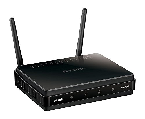 D-Link DAP-1360 Wireless N Repeater (Datenübertragungen von bis zu 300 Mbit/s, besonders große Reichweite, Open Source), Weiß von D-Link