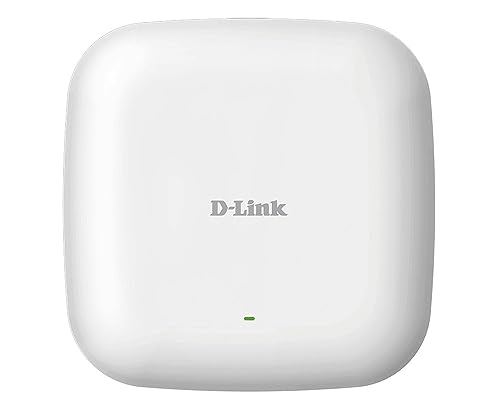 D-Link DAP-2610 Indoor PoE WiFi AC1300 Wave2 MU-MIMO Dual Band Access Point (bis zu 1300 Mbps kombiniert, 100/1000 Mbps Gigabit Port mit IEEE 802.3af PoE, WPA2 Enterprise, RADIUS, Nuclias Connect) von D-Link