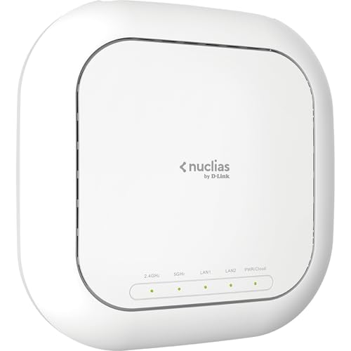 D-Link DBA-X2830P Wireless AX3600 Wave 2 Dualband PoE Cloud Managed Access Point (2,4/5 Ghz, 3600 Mbit/s, 802.11ax, MU-MIMO, Wand/Deckenmontage) von D-Link