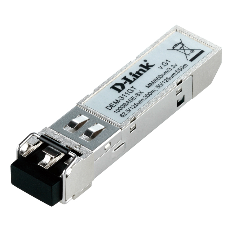 D-Link DEM-311GT Transceiver-Modul SFP, 1000Base-SX, 1 Gbit/s, LC Duplex, bis zu 550 m von D-Link