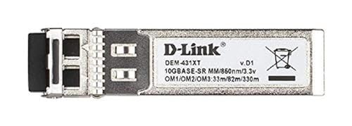 D-Link DEM‑431XT SFP+ Transceiver (unterstützt 10 Gbit/s Ethernet) von D-Link