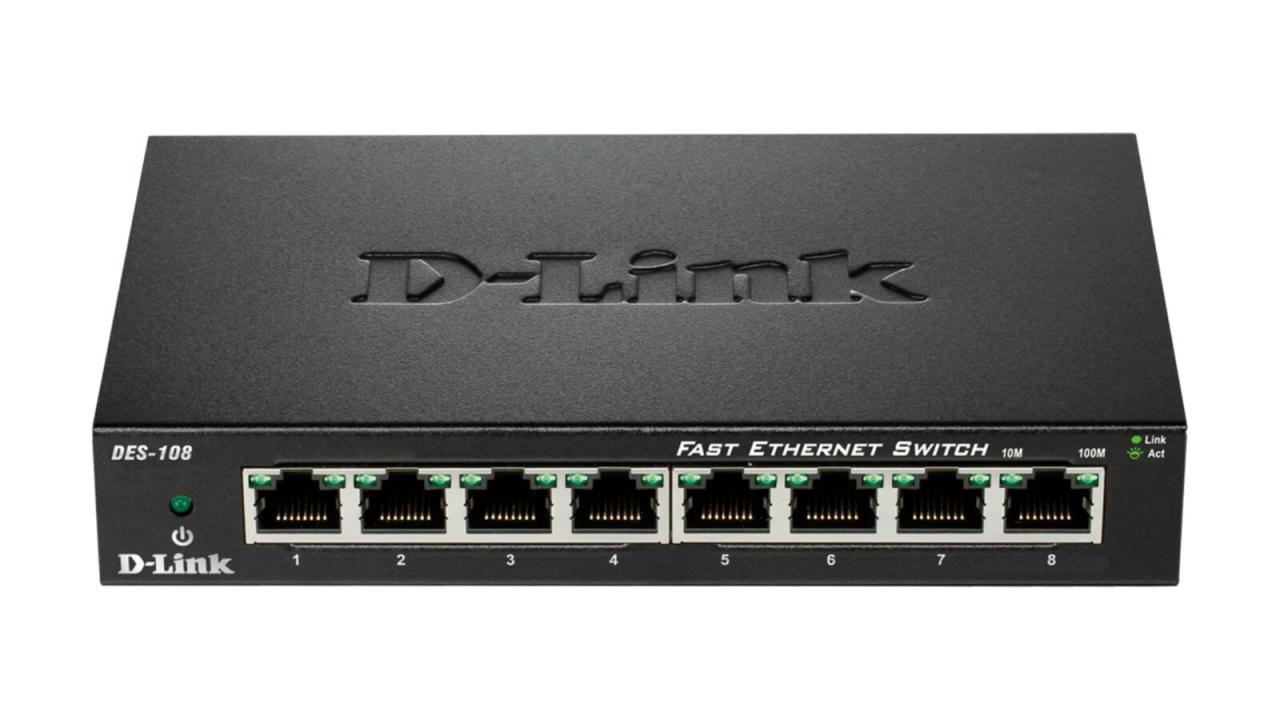 D-Link DES-108 8-Port 100MBit/s Switch D-Link DES-108 8-Port 100MBit/s Switch von D-Link