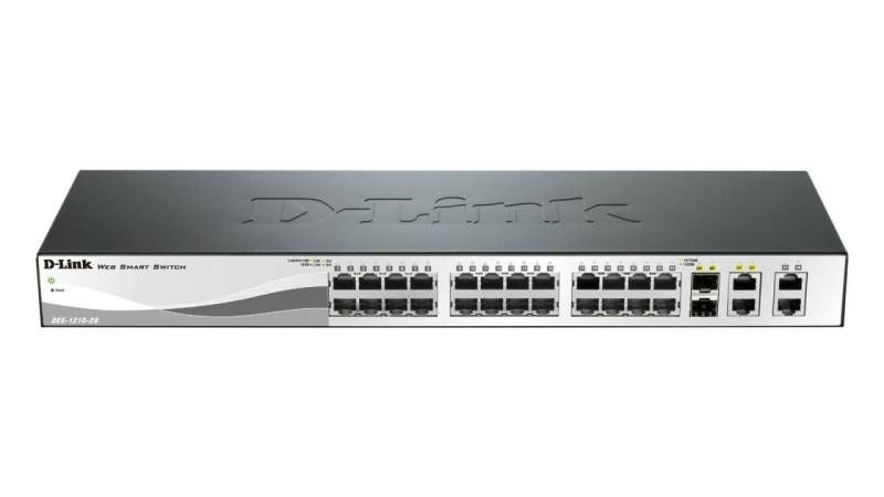 D-Link DES-1210-28P 24-Port 100MBit/s PoE 2-Port Gigabit 2-Port Combo Gigabit... von D-Link