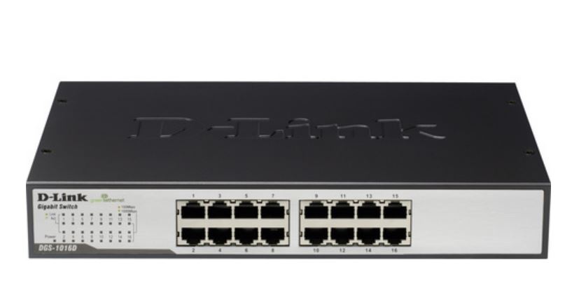 D-Link DGS-1016D - Switch - 16 Anschlüsse - EN, Fast EN, Gigabit EN - 10Base-T, 100Base-TX, 1000Base-T (DGS-1016D/E) von D-Link