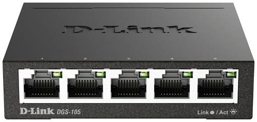 D-Link DGS-105 Netzwerk Switch 5 Port 1 GBit/s von D-Link