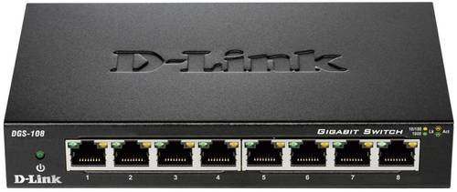 D-Link DGS-108 Netzwerk Switch 8 Port 1 GBit/s von D-Link