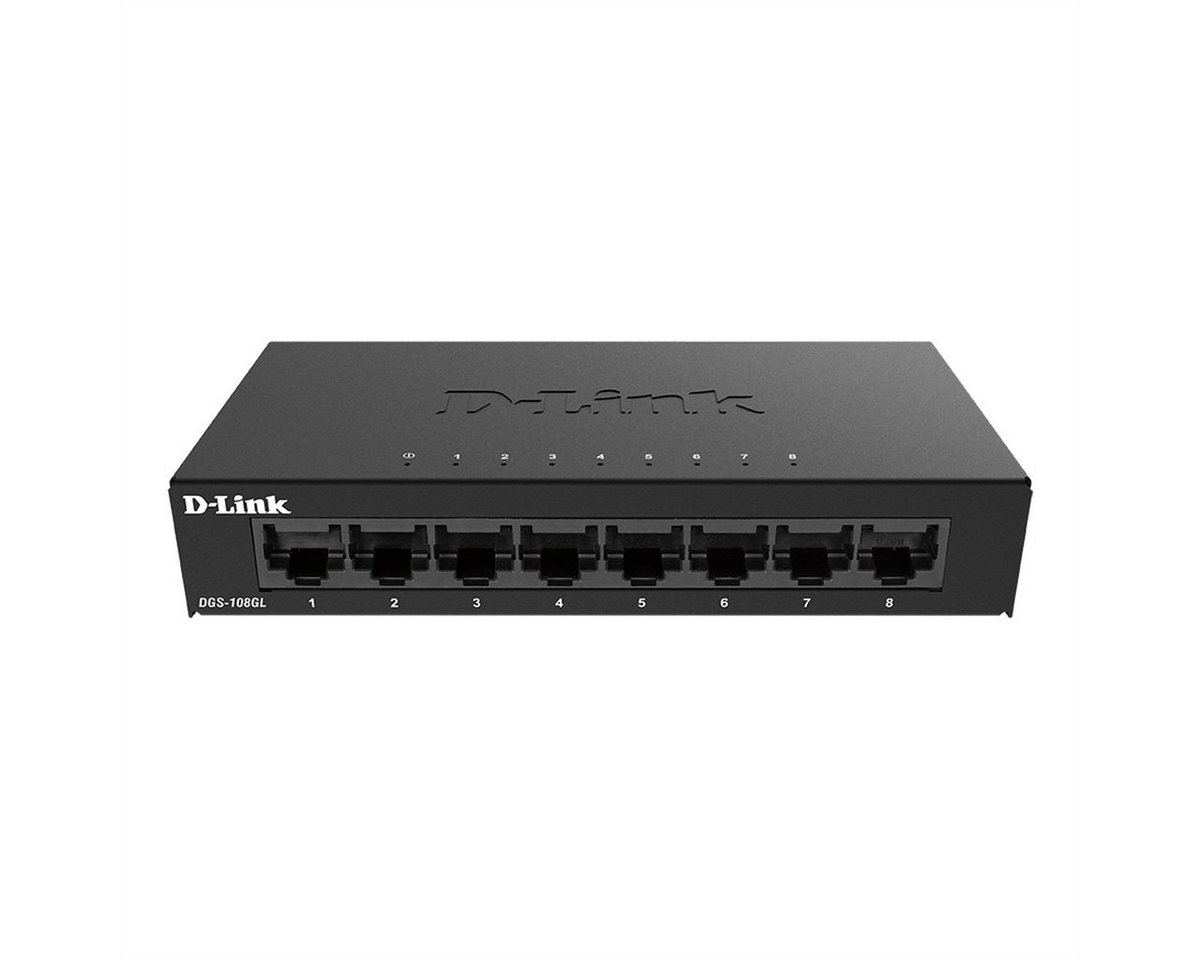 D-Link DGS-108GL/E 8-Port Gigabit Switch Light Netzwerk-Switch (Layer2 ohne IGMP) von D-Link
