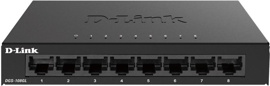 D-Link DGS 108GL - Switch - unmanaged - 8 x 10/100/1000 - Desktop D-Link DGS 108GL - Switch - unmanaged - 8 x 10/100/1000 - Desktop von D-Link