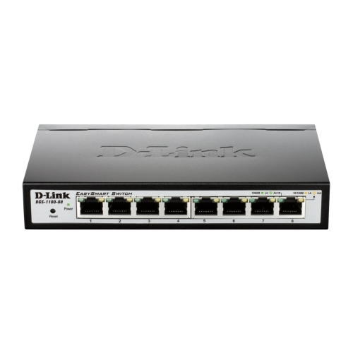 D-Link DGS-1100-08PV2 Smart Managed Switch [8x Gigabit Ethernet PoE] von D-Link