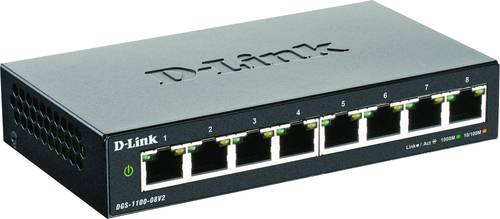 D-Link DGS-1100-08V2 Netzwerk Switch 8 Port 1 GBit/s von D-Link