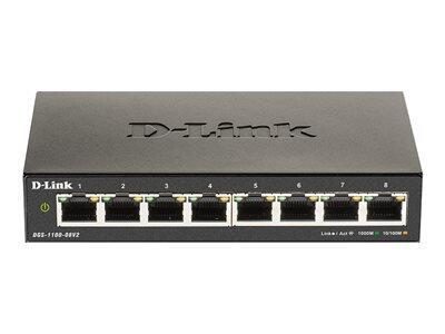 D-Link DGS 1100-08V2 - Switch - Smart - 8 x 10/100/1000 - Desktop - AC 100/240 V von D-Link