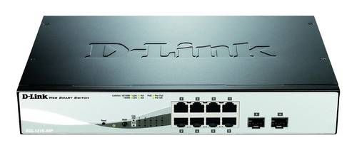 D-Link DGS-1210-08P/E Netzwerk Switch RJ45/SFP 8 + 2 Port 20 GBit/s PoE-Funktion von D-Link