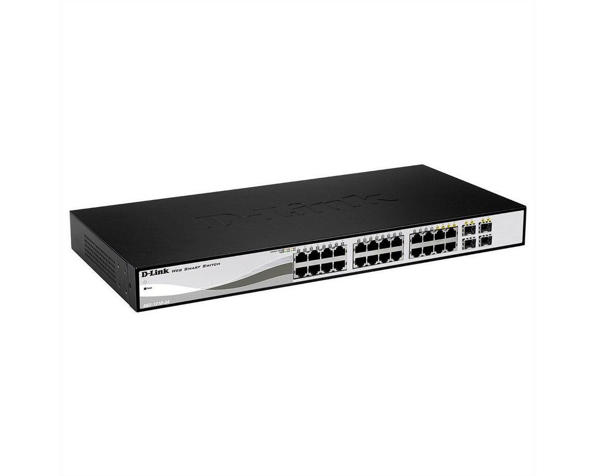 D-Link DGS-1210-24P 24-Port Web Smart Gigabit PoE Switch Netzwerk-Switch D-Link DGS-1210-24P 24-Port Web Smart Gigabit PoE Switch Netzwerk-Switch von D-Link