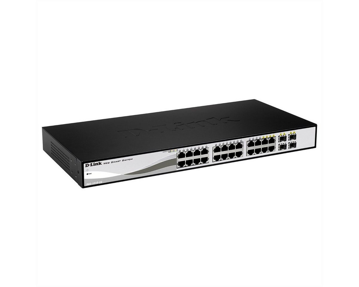 D-Link DGS-1210-24P 24-Port Web Smart Gigabit PoE Switch Netzwerk-Switch von D-Link