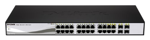 D-Link DGS-1210-24P Gigabit Smart Switch (24-Port, 4x SFP, 56Gbps Switching Capacity, 85 Watt) von D-Link