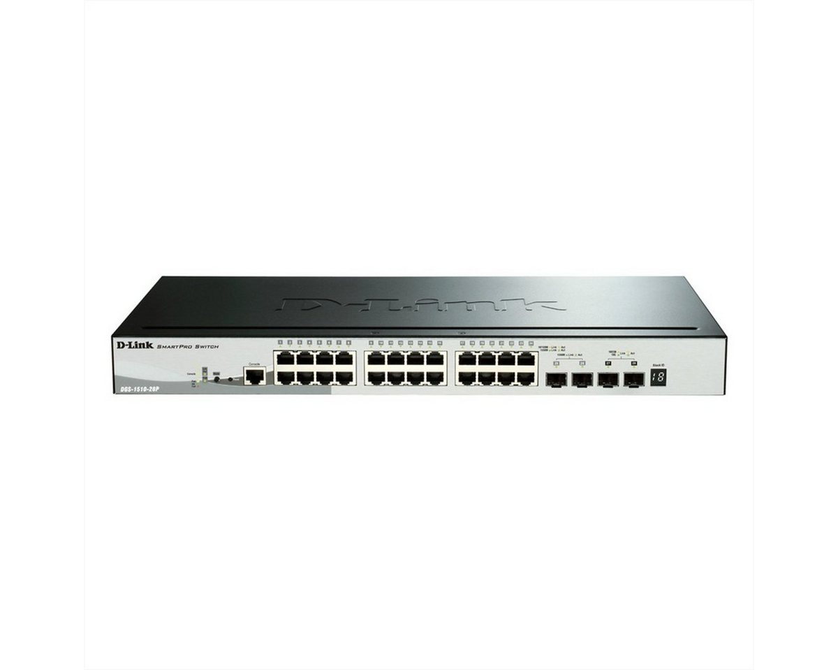 D-Link DGS-1510-28P Managed PoE Gigabit Stack Switch Netzwerk-Switch von D-Link