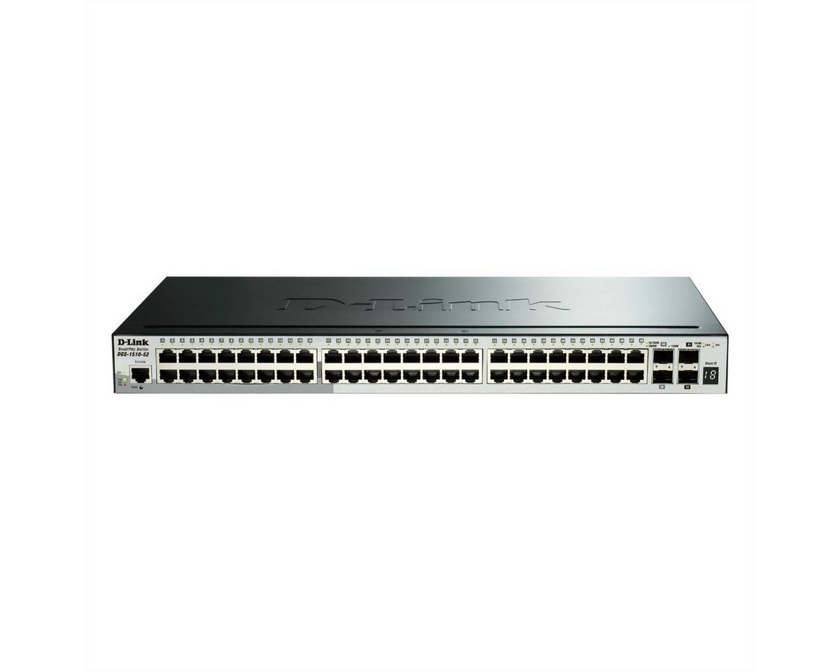 D-Link DGS-1510-52XMP 52-Port PoE+ Smart Managed Gigabit Stack Switch 4x10G Netzwerk-Switch von D-Link
