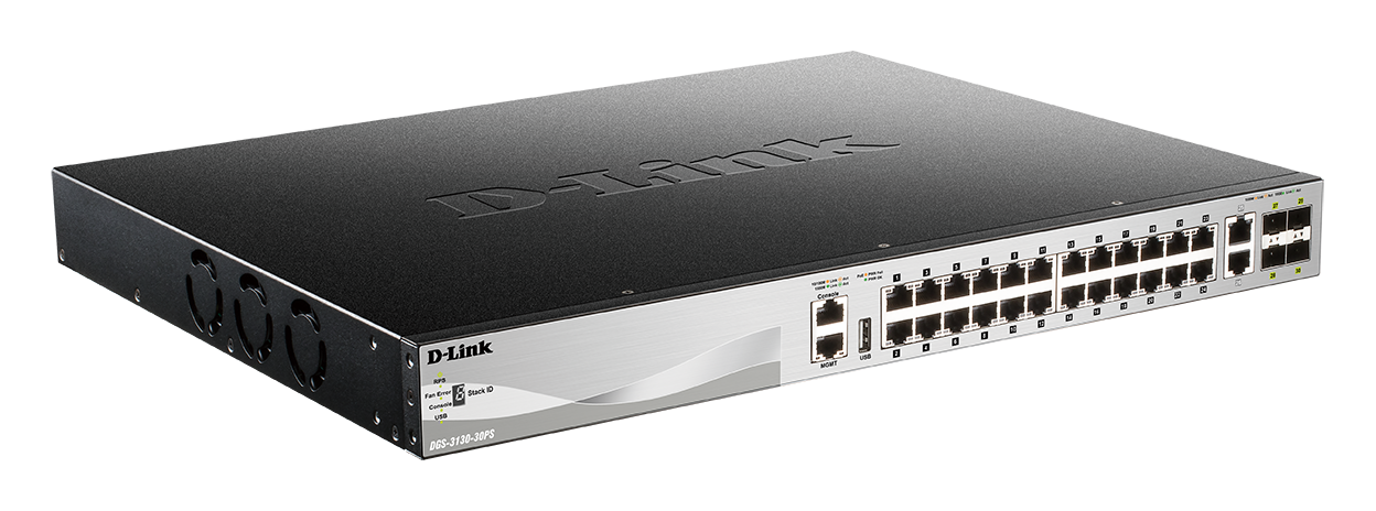 D-Link DGS-3130-30PS/E Netzwerk-Switch Managed L3 Gigabit Ethernet (10/100/1000) Power over Ethernet (PoE) Grau (DGS-3130-30PS/E) von D-Link