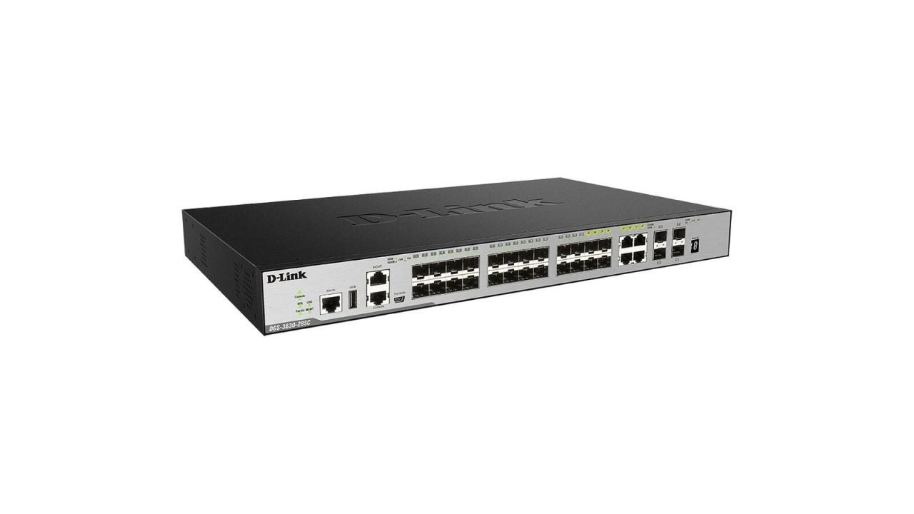 D-Link DGS-3630-28TC 20-Port Gigabit 4-Port Combo Gigabit SFP 4-Port 10GBit/s... von D-Link