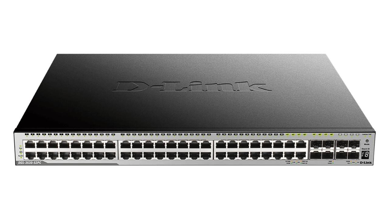 D-Link DGS-3630-52PC 44-Port Gigabit PoE 4-Port Combo Gigabit SFP 4-Port 10GB... D-Link DGS-3630-52PC 44-Port Gigabit PoE 4-Port Combo Gigabit SFP 4-Port 10GB... von D-Link
