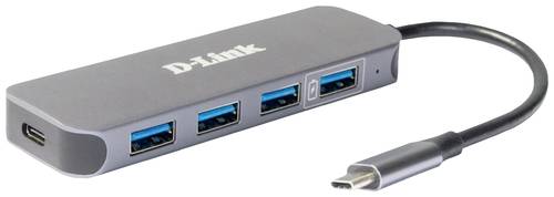 D-Link DUB-2340 4 Port USB-C® (USB 3.2 Gen 2) Multiport Hub Grau von D-Link