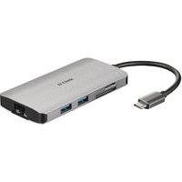 D-Link DUB-M810 8-In-1 USB-C Hub mit HDMI/Ethernet/Kartenleser/USB-C Ladeanschluss D-Link DUB-M810 8-In-1 USB-C Hub mit HDMI/Ethernet/Kartenleser/USB-C Ladeanschluss von D-Link