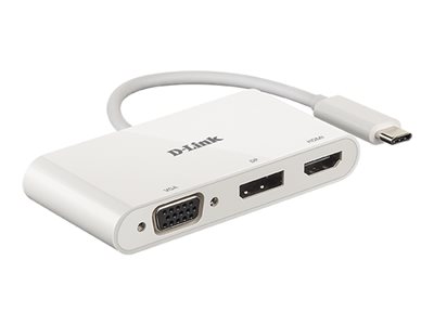 D-Link DUB-V310 3-in-1 USB-C Video Adapter VGA/HDMI/DP retail D-Link DUB-V310 3-in-1 USB-C Video Adapter VGA/HDMI/DP retail von D-Link