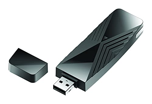 D-Link DWA-X1850 AX1800 Wi-Fi 6 USB-Adapter, 802.11ax, Dualband 2,4/5 GHz, High Speed 1200 Mbit/s, OFDMA, MU-MIMO, WPA3, unterstützt Windows 10 von D-Link