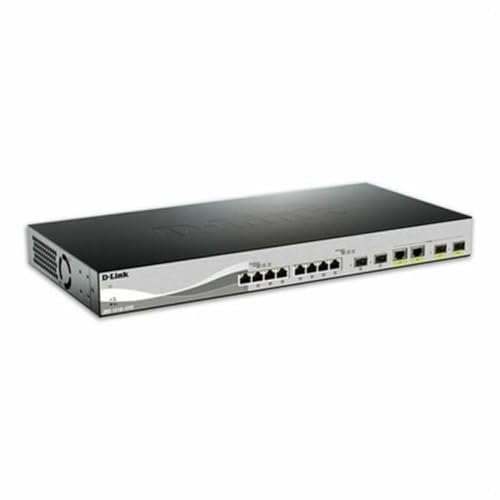 D-Link DXS-1210-12TC/E Netzwerk-Switch Managed L2 10G Ethernet (100/1000/10000) 1U Schwarz, Silber von D-Link