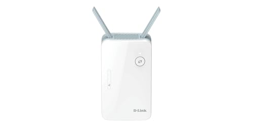 D-Link E15 Eagle PRO AI AX1500 Mesh Range Extender (Wi-Fi Booster, Repeater, Hotspot mit Gigabit Port, MU-MIMO, OFDMA, KI-gestützt, Signalanzeige, Plug and Play, WPS, WPA3) von D-Link